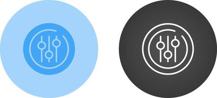 Audio Equalizer Circle Vector Icon