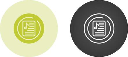 Music Playlist Circle Vector Icon