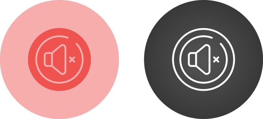 Mute Circle Vector Icon