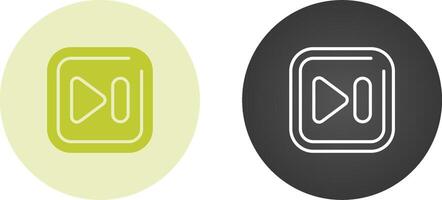 Next Track Square Vector Icon