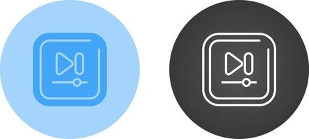 Video Next Track Square Vector icon