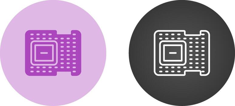 icono de vector de procesador