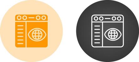 Browser Settings Vector Icon