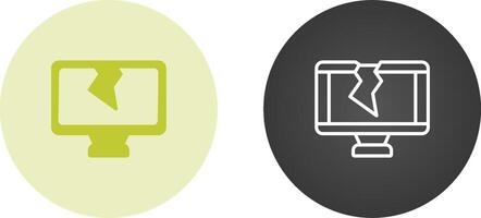 Cracked Vector Icon