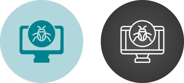 icono de vector de computadora