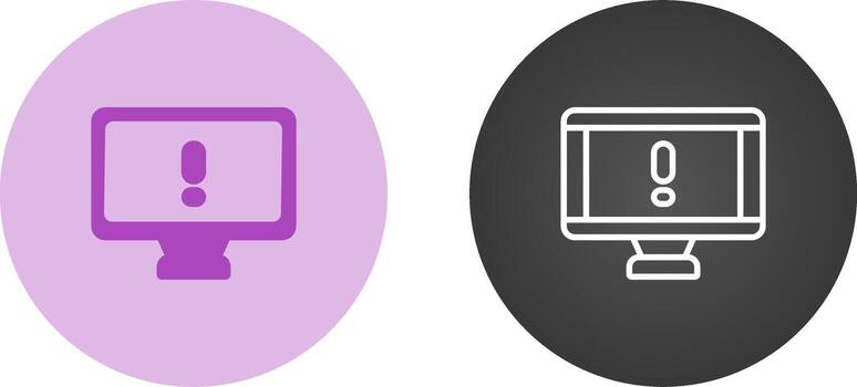 icono de vector de computadora