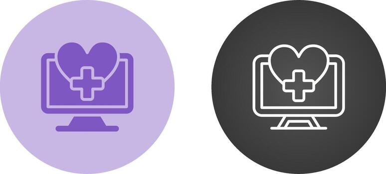icono de vector de computadora