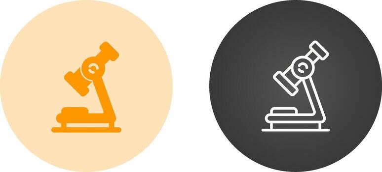 icono de vector de microscopio