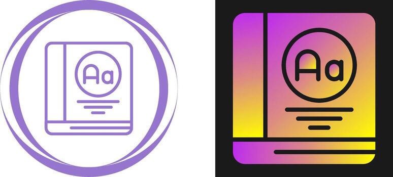Dictionary Vector Icon