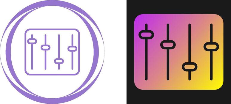 icono de vector de ecualizador