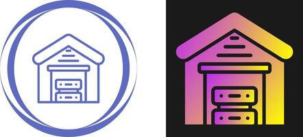 Data Warehouse Vector Icon