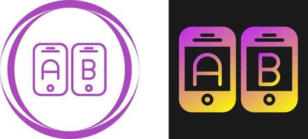 A B Testing Vector Icon