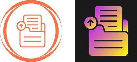 Document Upload Vector Icon