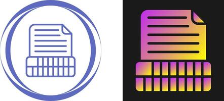 Document Insert Table Vector Icon