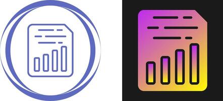 Document Insert Chart Vector Icon