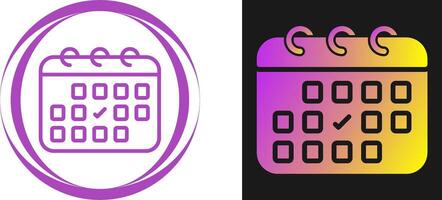 Calendar with checkmark Vector Icon
