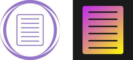 Document Align Justify Vector Icon