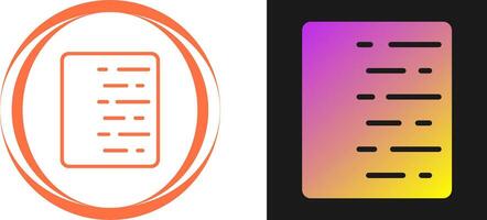 Document Align Right Vector Icon