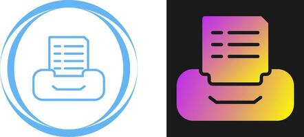 Filing cabinet with files Vector Icon