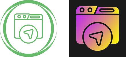 Website Navigation Vector Icon