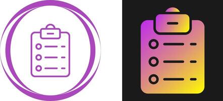 List Check Vector Icon