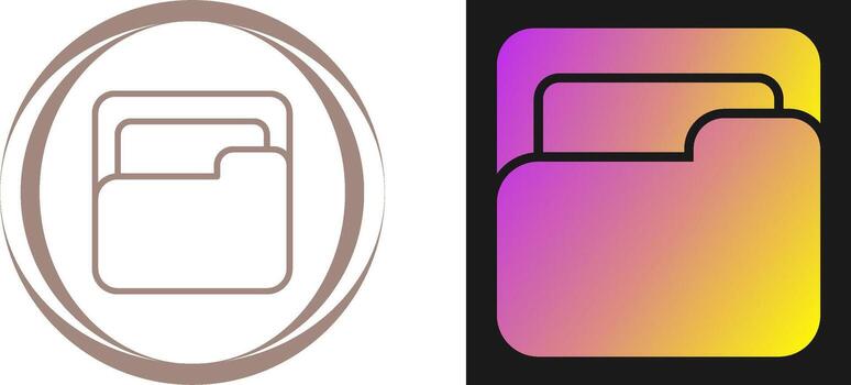 icono de vector de carpeta