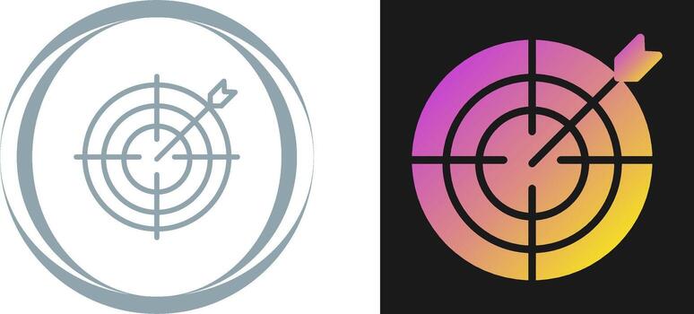 objetivo vector icono