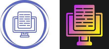 Document Presentation Vector Icon
