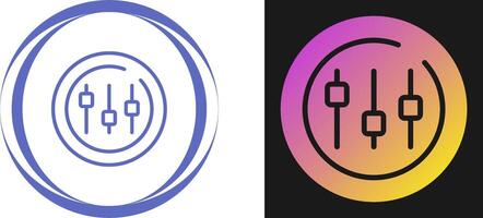 Music Equalizer Circle Vector Icon