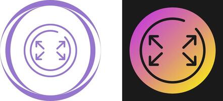 Fullscreen Circle Vector Icon