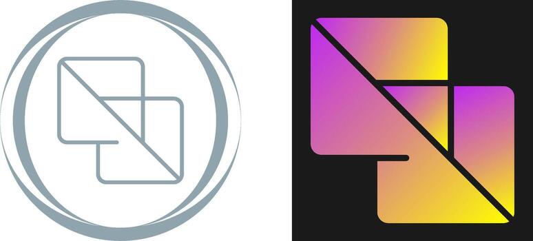 aplanar vector icono