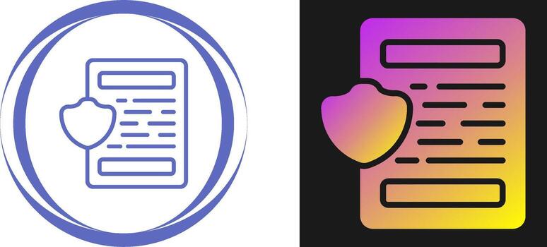 icono de vector de documento