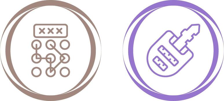 Pattern Lock Vector Icon