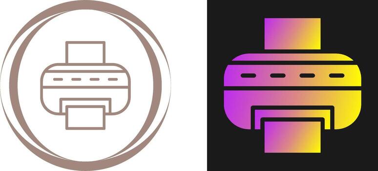 icono de vector de impresora