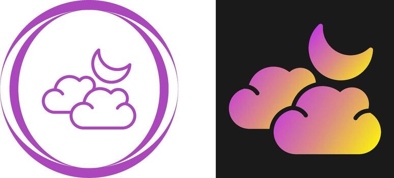 icono de vector de nube