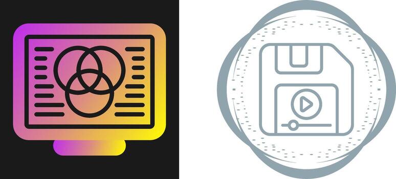 icono de vector de computadora de escritorio