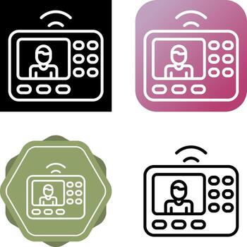 intercomunicador sistema vector icono