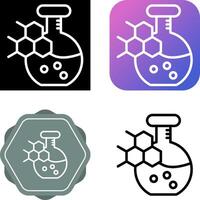 química conjunto vector icono