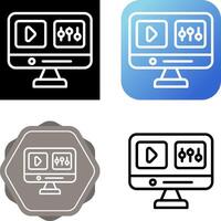 Video Editing Vector Icon