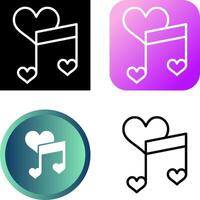 Love songs Vector Icon