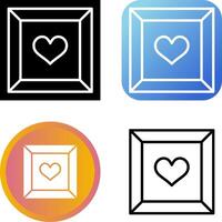 Romantic Jewelry Box Vector Icon