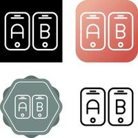 A B Testing Vector Icon