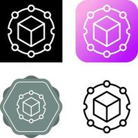 Blockchain Analytics Vector Icon