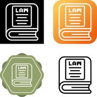 Law Book Vector Icon