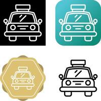 icono de vector de taxi