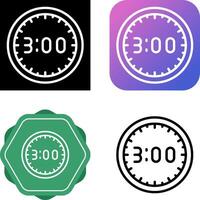 icono de vector de reloj