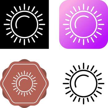 icono de vector de sol
