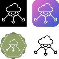 Network Load Balancing Vector Icon