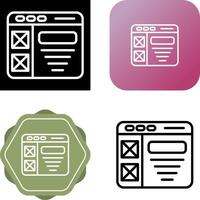 Wireframe Vector Icon