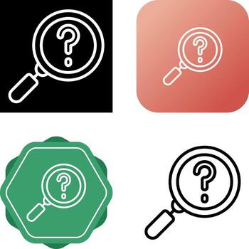 problema enmarcado vector icono